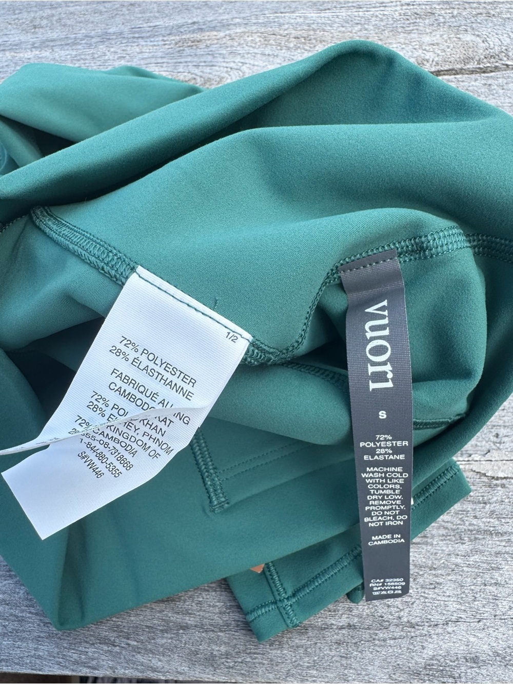 VUORIβ Studio Pocket Legging Ivy Green small NWT - Picture 6 of 6